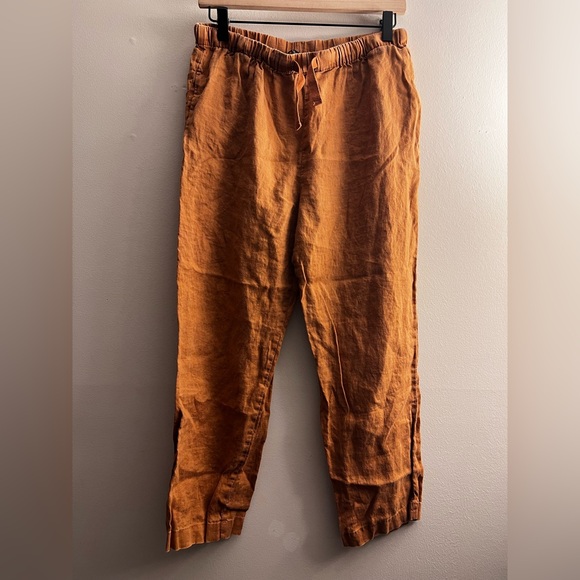 Quince Pants - Quince Orange Ankle Pants